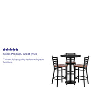 30RD BK Bar Table-CY WD Seat
