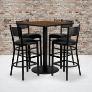 36SQ WA Table-BK VYL Seat