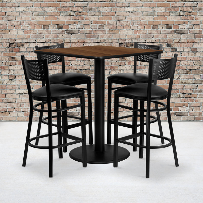 36SQ WA Table-BK VYL Seat