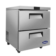 Atosa USA MGF8415GR Two Drawer Undercounter 27-Inch Refrigerator