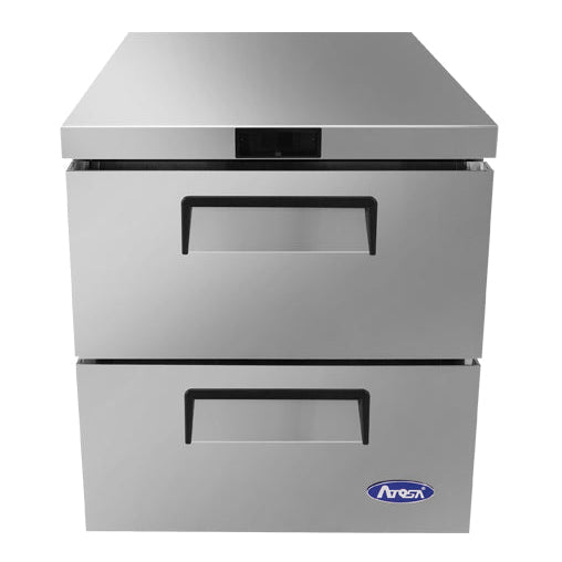 Atosa USA MGF8415GR Two Drawer Undercounter 27-Inch Refrigerator