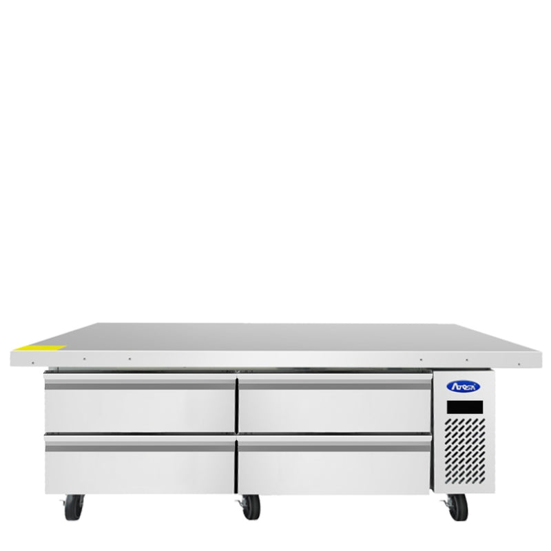 Atosa MGF8464GR 72" Chef Base Freezer with 76" Extended Top, 4 Drawers