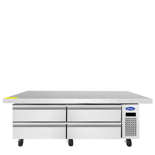 Atosa MGF8464GR 72" Chef Base Freezer with 76" Extended Top, 4 Drawers
