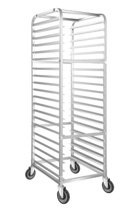 Atosa MPRA-20 Heavy Duty 20-Pan End Load Bun/Sheet Pan Rack with Casters