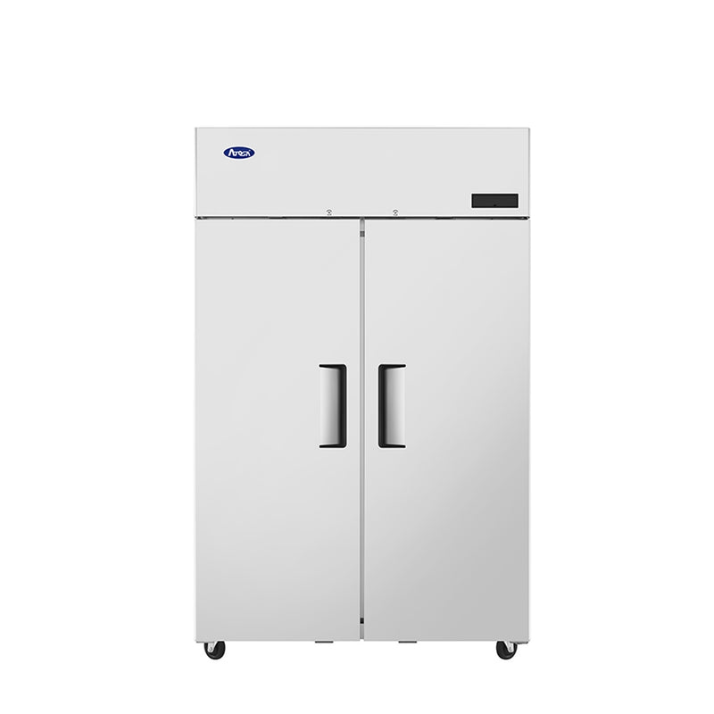 Atosa PLUS-R2-SD-S-PT 2-section pass-thru refrigerator front view