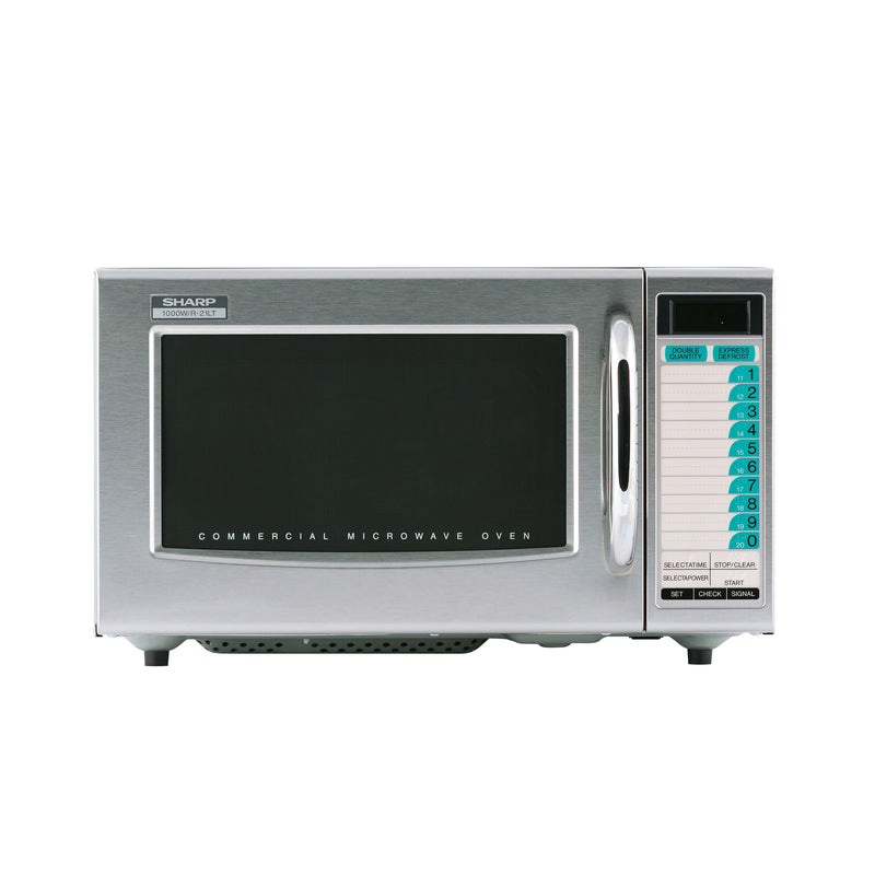 Sharp R-21LTF 1000W Medium-Duty Multi-Power Commercial Microwave