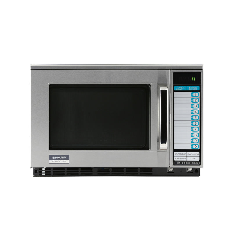 Sharp R-22GTF 1200W Heavy-Duty Dual-Magnetron Commercial Microwave