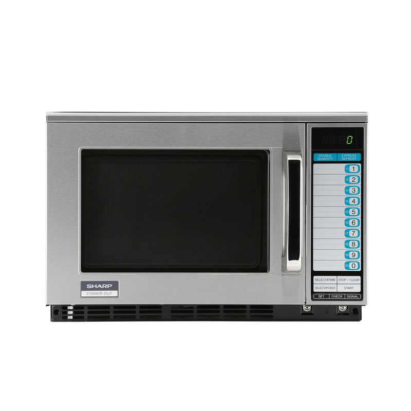 Sharp R-25JTF 2100W Heavy-Duty Dual-Magnetron Commercial Microwave