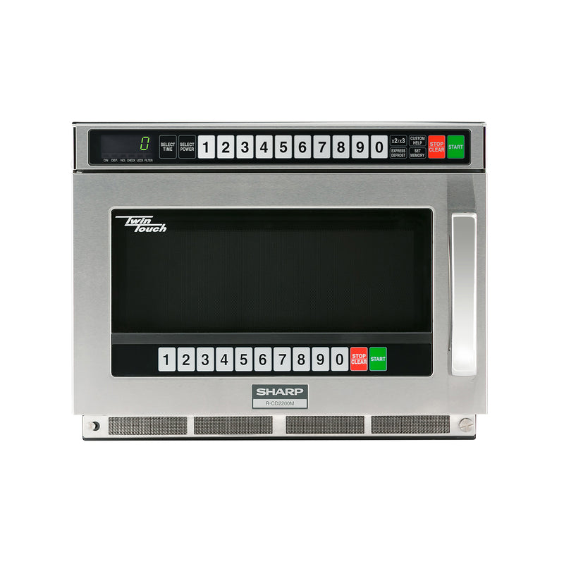 Sharp R-CD2200M TwinTouch 2200W Dual-Panel Commercial Microwave