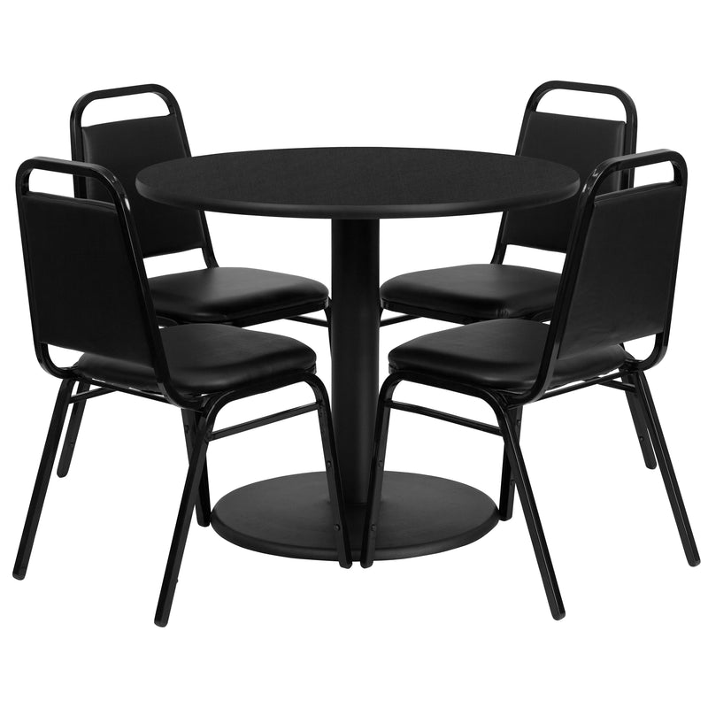 36RD BK Table-Banquet Chair