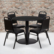 36RD BK Table-Banquet Chair