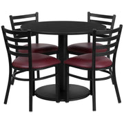 36RD BK Table-BG VYL Seat