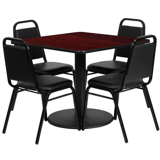 36SQ MA Table-Banquet Chair