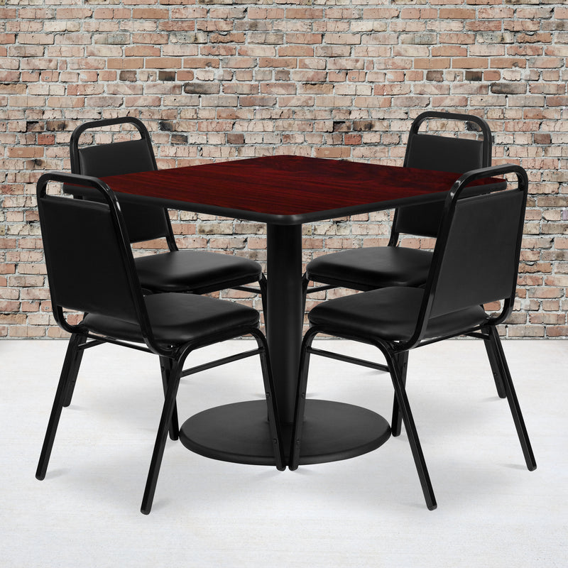 36SQ MA Table-Banquet Chair