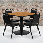 36SQ NA Table-Banquet Chair
