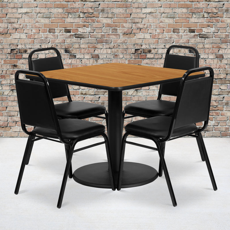 36SQ NA Table-Banquet Chair