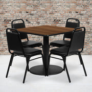 36SQ WA Table-Banquet Chair