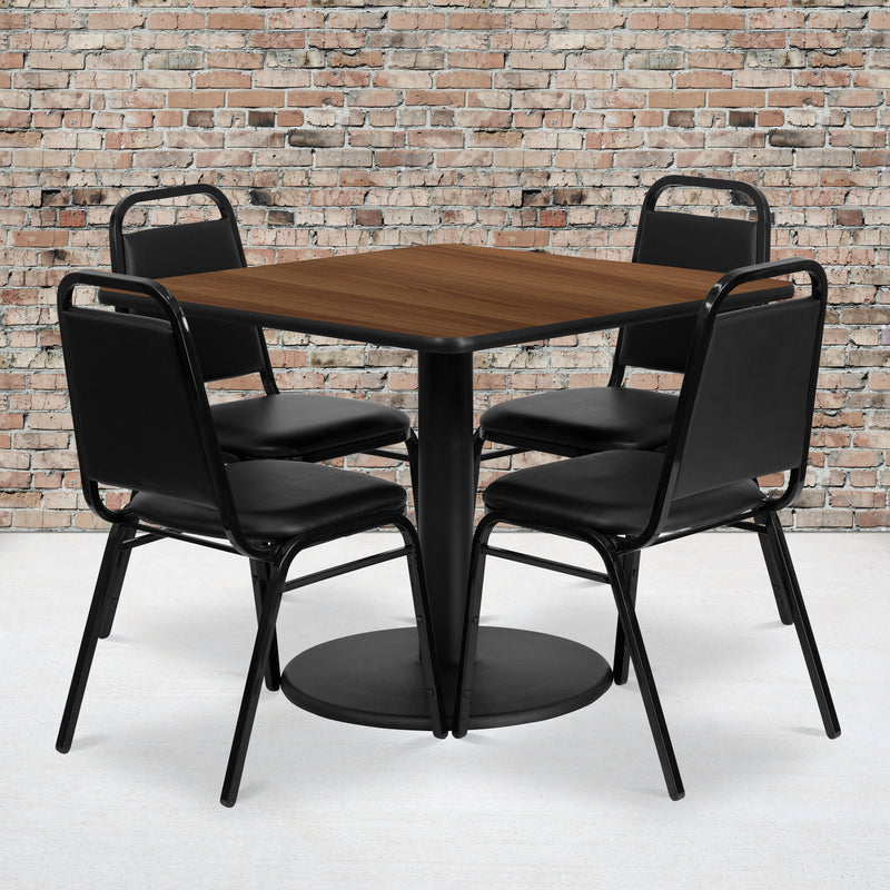 36SQ WA Table-Banquet Chair