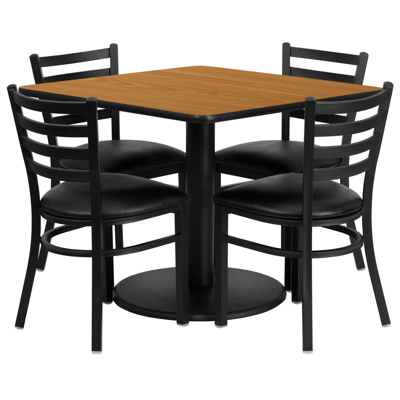 36SQ NA Table-BK VYL Seat