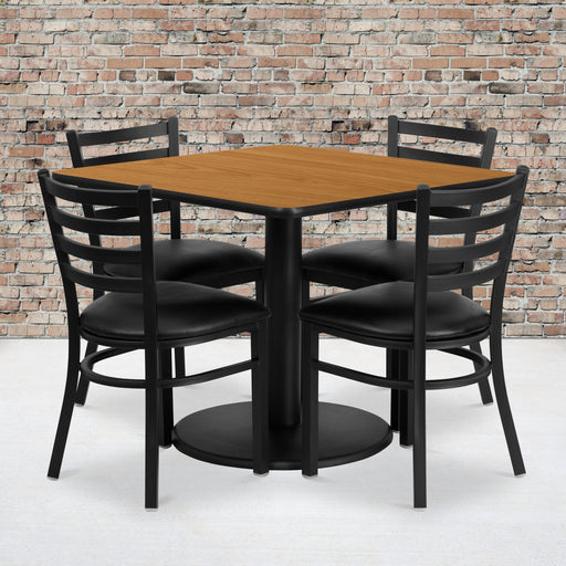 36SQ NA Table-BK VYL Seat