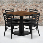 36SQ WA Table-BK VYL Seat