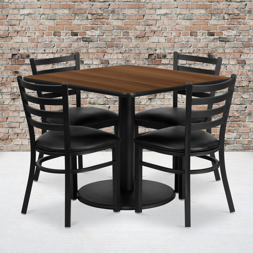 36SQ WA Table-BK VYL Seat