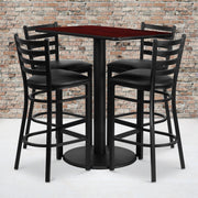 24x42 MA Bar Table-BK VYL Seat
