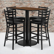 24x42 WA Bar Table-BK VYL Seat
