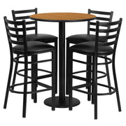 30RD NA Bar Table-BK VYL Seat