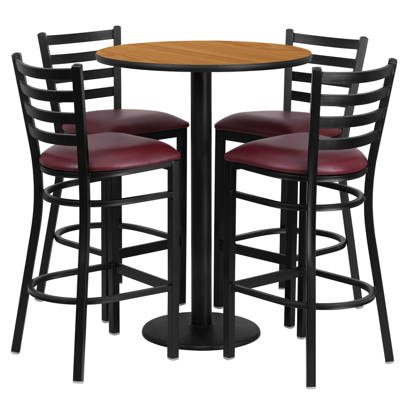 30RD NA Bar Table-BG VYL Seat