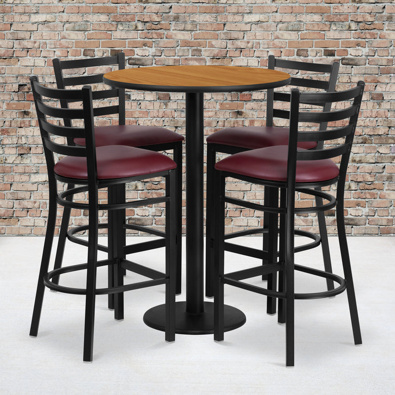 30RD NA Bar Table-BG VYL Seat