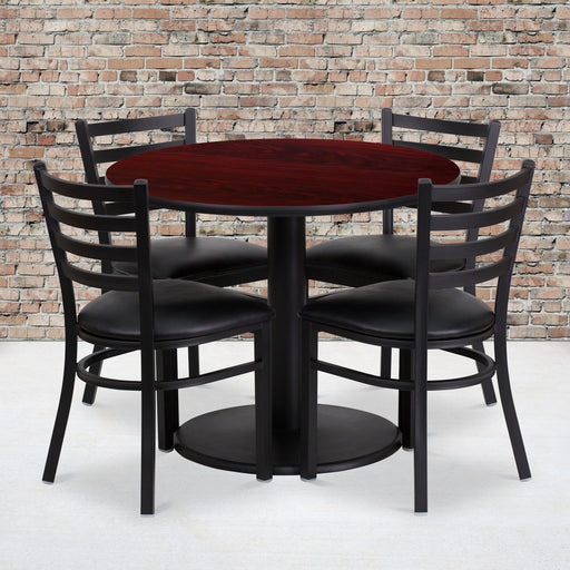 36RD MA Table-BK VYL Seat