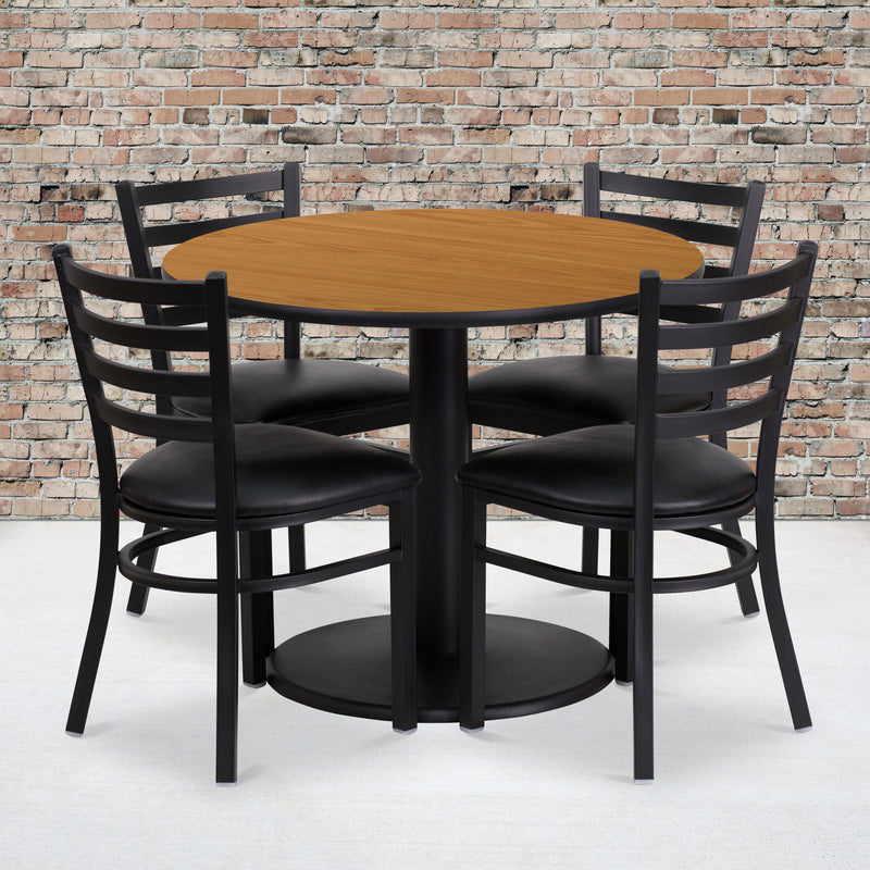 36RD NA Table-BK VYL Seat