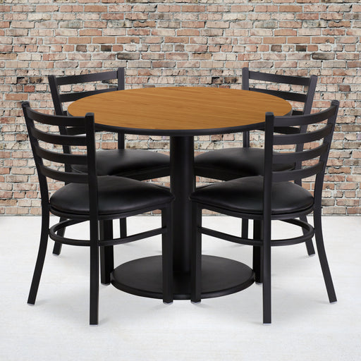 36RD NA Table-BK VYL Seat