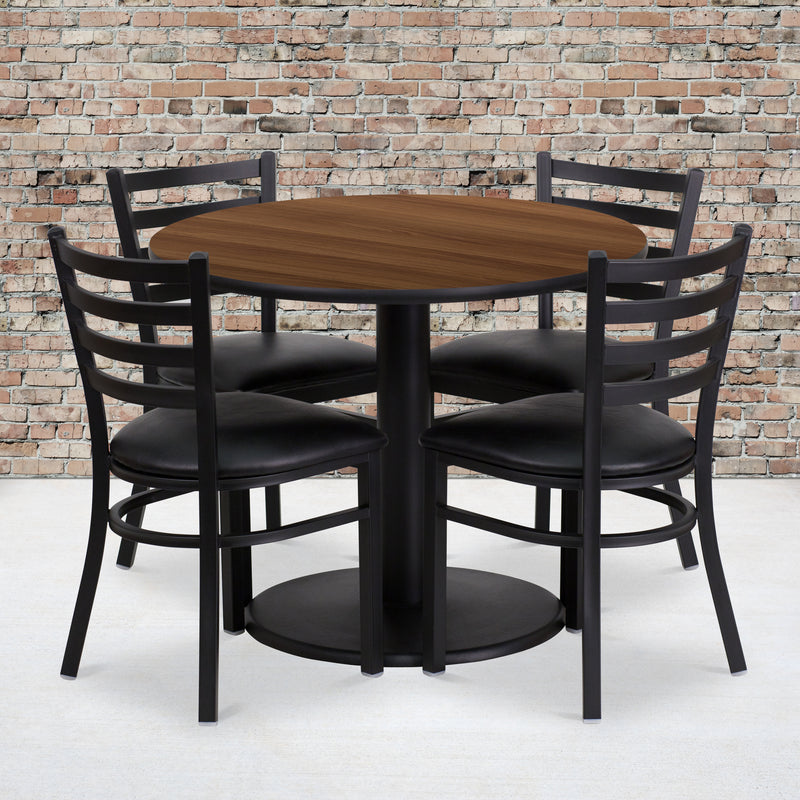 36RD WA Table-BK VYL Seat