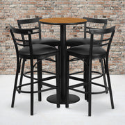 24RD NA Bar Table-BK VYL Seat