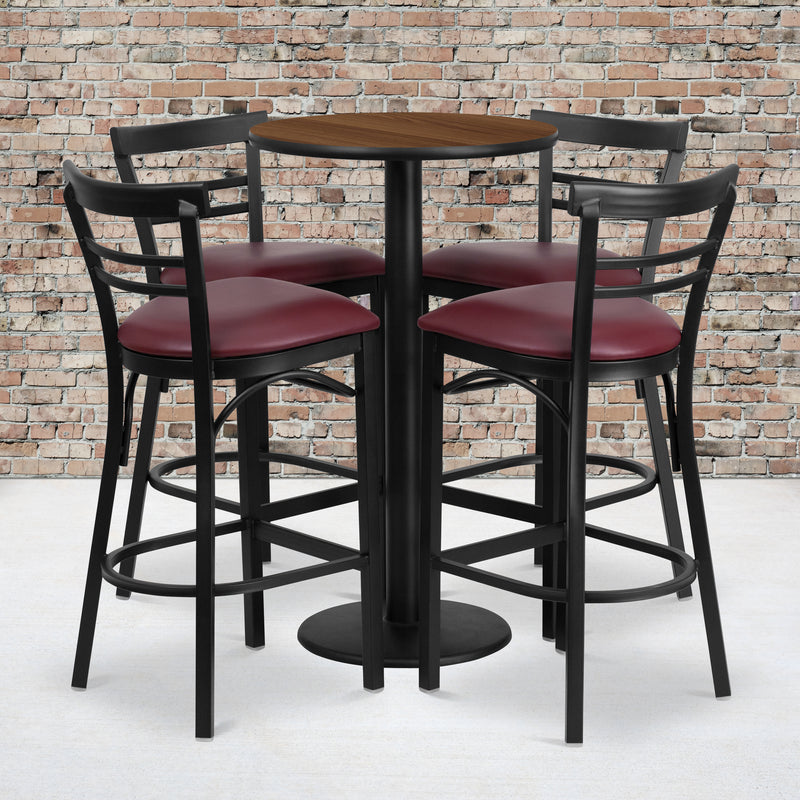 24RD WA Bar Table-BG VYL Seat
