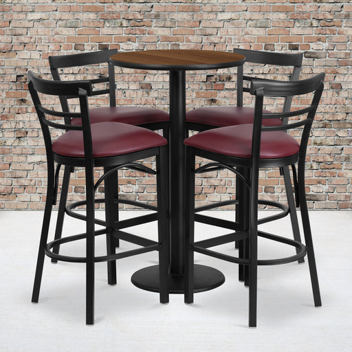 24RD WA Bar Table-BG VYL Seat