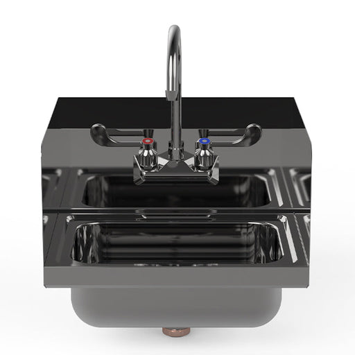 Atosa SH17SD 17" Stainless Steel Hand Sink with Left and Right Splash Guard