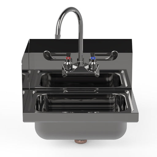 Atosa SH17SL 17" Stainless Steel Hand Sink Bowl Size 14"x10"x5" with Left Splash Guard