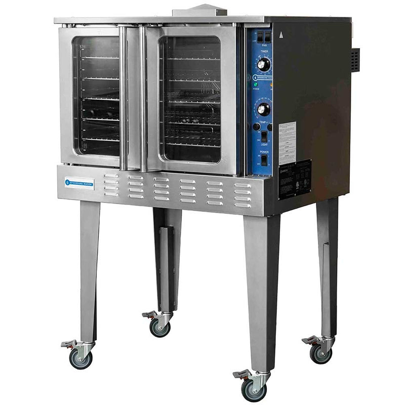 Standard Range SR-COE-SGL-208 single deck electric convection oven with independent full-view glass doors