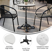 WH 24" RD Tabletop-Bistro Base