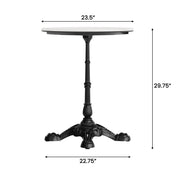 WH 24" RD Tabletop-Bistro Base