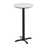 WH 24" RD Tabletop-Bar X Base