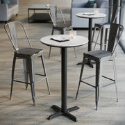 WH 24" RD Tabletop-Bar X Base