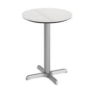 White 24" RD Tabletop-X Base