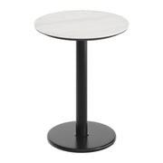 White 24" RD Tabletop-RD Base
