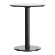 White 24" RD Tabletop-RD Base