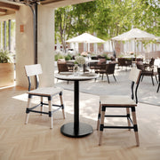 White 24" RD Tabletop-RD Base