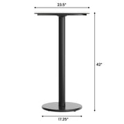 WH 24" RD Tabletop-RD Bar Base